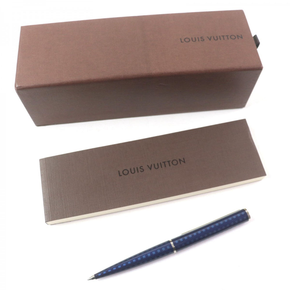 LOUIS VUITTON Ballpoint pen N79155 metal Navy Jet rack mens Used Authentic