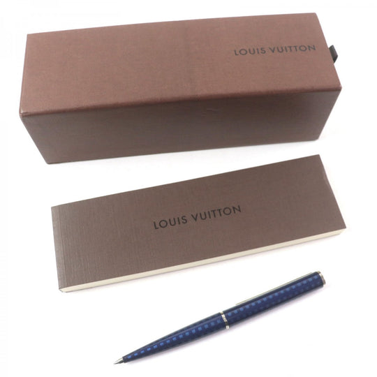 LOUIS VUITTON Ballpoint pen N79155 metal Navy Jet rack mens Used Authentic