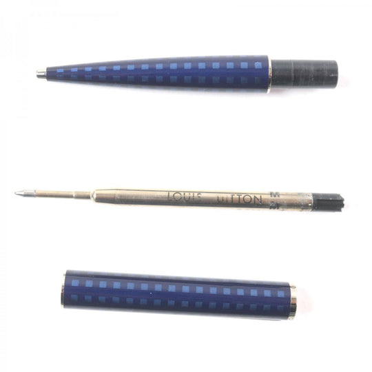 LOUIS VUITTON Ballpoint pen N79155 metal Navy Jet rack mens Used Authentic