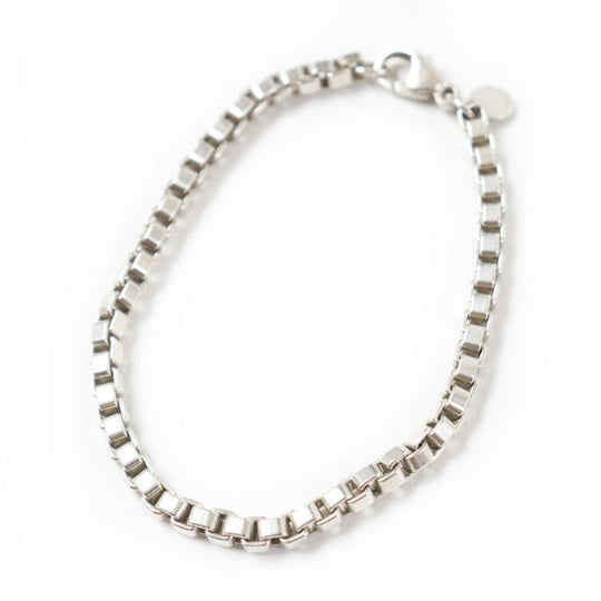 TIFFANY&Co. bracelet Main�FSV925 Silver Venetian ruble Rubbed t Women Used Authentic