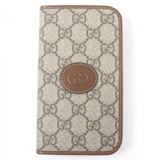 GUCCI iPhone case 760184 GG Supreme Brown mens Used Authentic
