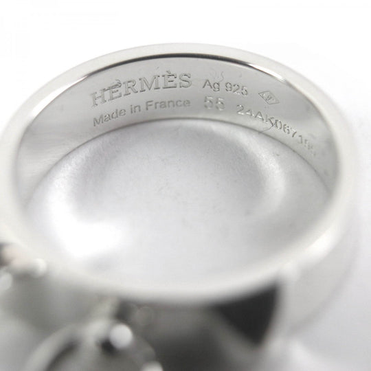 HERMES Ring Main�FAG925 Silver Corey de Cyan Women Used Authentic