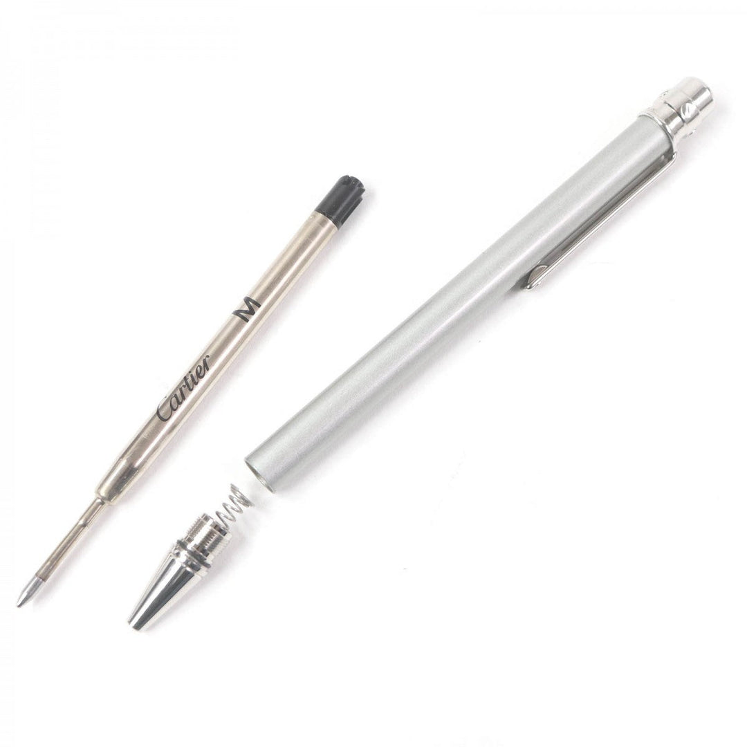 CARTIER Ballpoint pen Steel (palladium finish) Silver mens Used Authentic