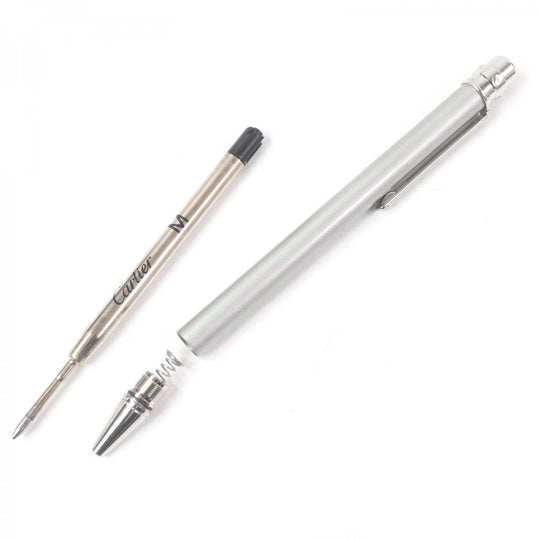 CARTIER Ballpoint pen Steel (palladium finish) Silver mens Used Authentic