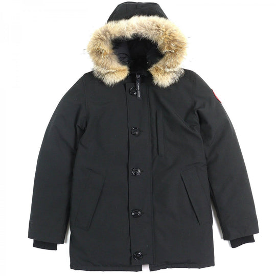 CANADA GOOSE Down jacket 3438JM Outer: 85% polyester, Outer: 15% cotton, Lining: 100% nylon, Part: 98% acrylic, Part: 2% polyester black JASPER PARKA Jasper Parka mens S Used Authentic