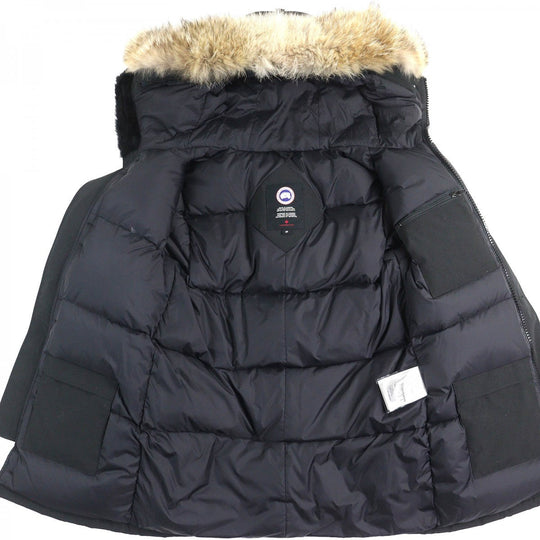CANADA GOOSE Down jacket 3438JM Outer: 85% polyester, Outer: 15% cotton, Lining: 100% nylon, Part: 98% acrylic, Part: 2% polyester black JASPER PARKA Jasper Parka mens S Used Authentic
