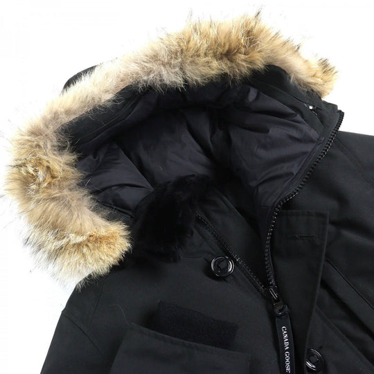 CANADA GOOSE Down jacket 3438JM Outer: 85% polyester, Outer: 15% cotton, Lining: 100% nylon, Part: 98% acrylic, Part: 2% polyester black JASPER PARKA Jasper Parka mens S Used Authentic