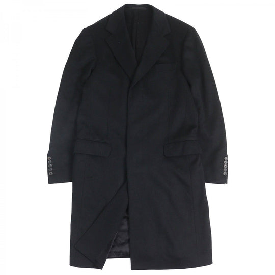 GUCCI Chester coat Outer: 100% wool, Lining: 60% rayon, Lining: 40% cotton black mens 50 Used Authentic