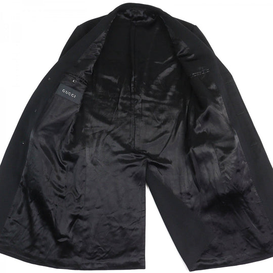 GUCCI Chester coat Outer: 100% wool, Lining: 60% rayon, Lining: 40% cotton black mens 50 Used Authentic