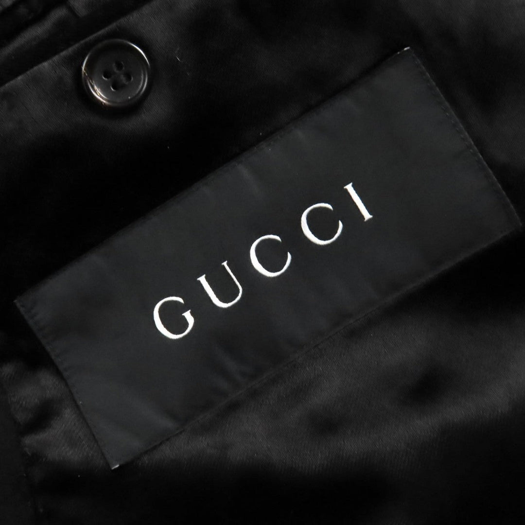 GUCCI Chester coat Outer: 100% wool, Lining: 60% rayon, Lining: 40% cotton black mens 50 Used Authentic