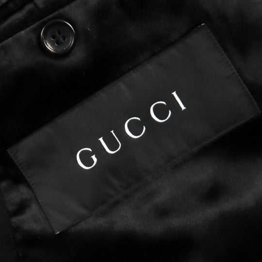 GUCCI Chester coat Outer: 100% wool, Lining: 60% rayon, Lining: 40% cotton black mens 50 Used Authentic