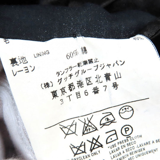 GUCCI Chester coat Outer: 100% wool, Lining: 60% rayon, Lining: 40% cotton black mens 50 Used Authentic