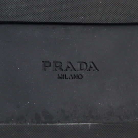 PRADA Sandals 2X3121 Main: Leather black mens 9.5 Used Authentic