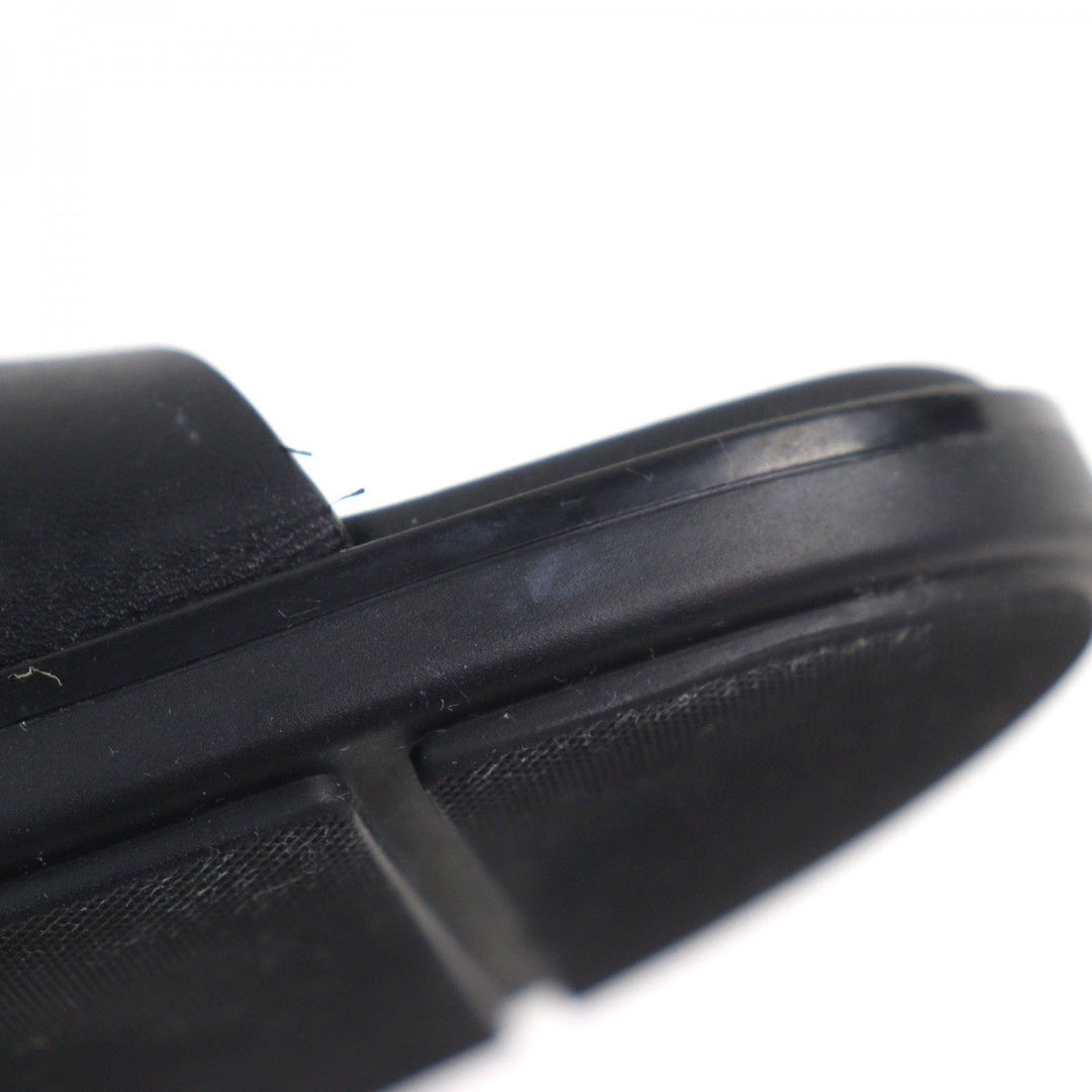 PRADA Sandals 2X3121 Main: Leather black mens 9.5 Used Authentic