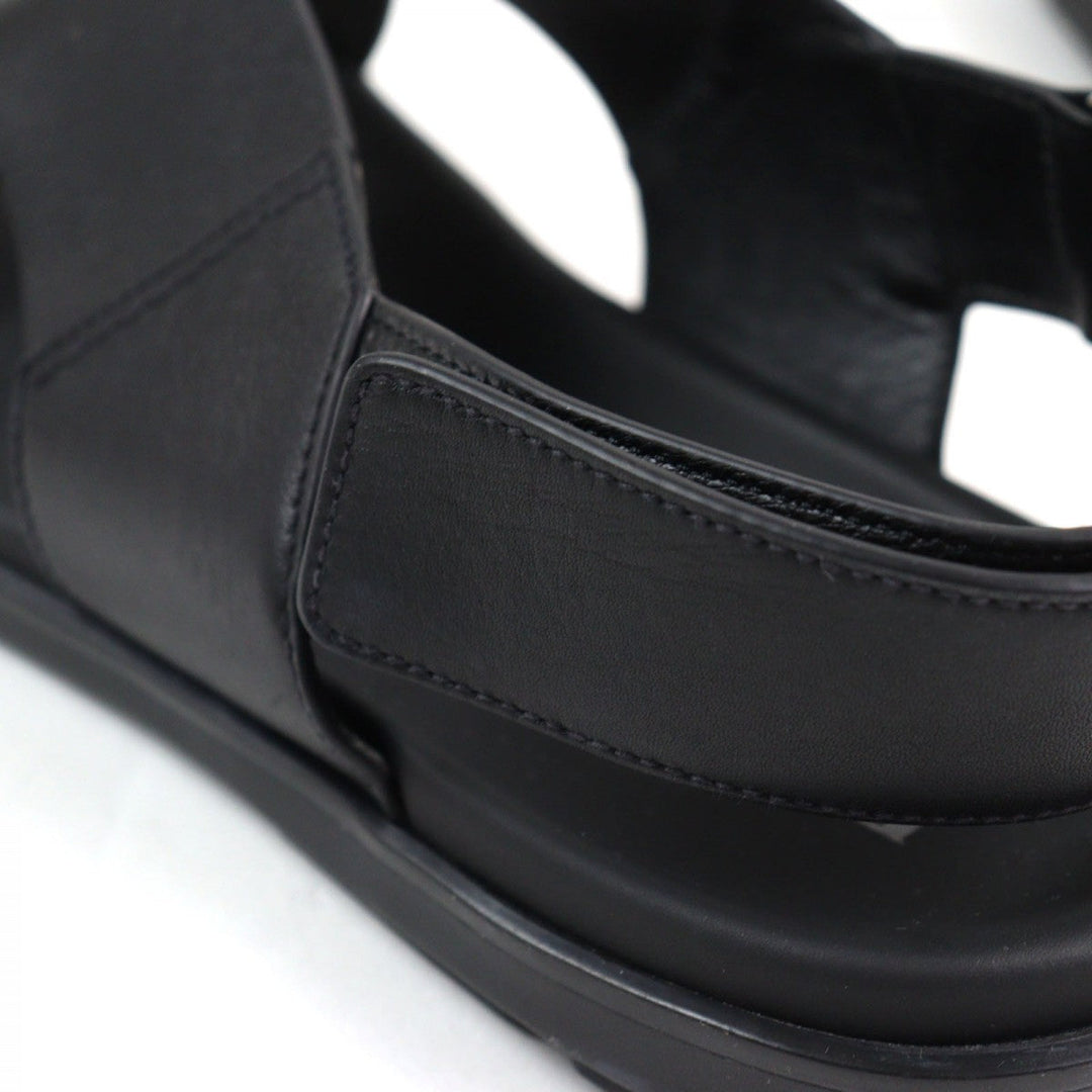 PRADA Sandals 2X3121 Main: Leather black mens 9.5 Used Authentic
