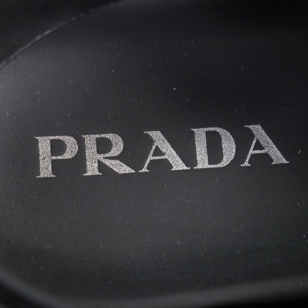 PRADA Sandals 2X3121 Main: Leather black mens 9.5 Used Authentic