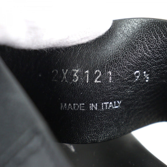 PRADA Sandals 2X3121 Main: Leather black mens 9.5 Used Authentic