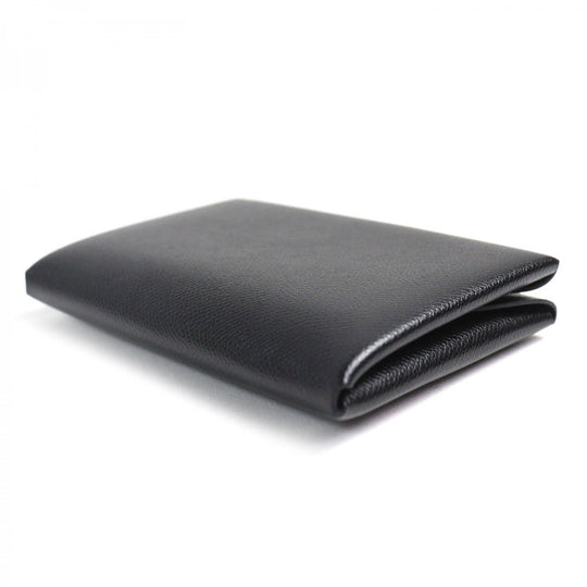HERMES Coin case Main: Madame Veau black Calvi duo mens(Unisex) Used Authentic