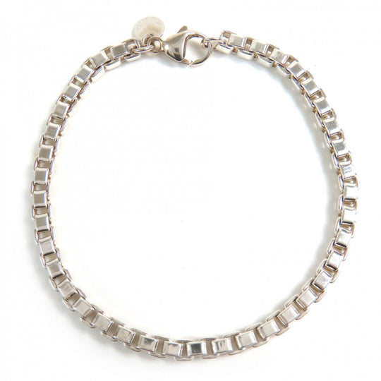 TIFFANY&Co. bracelet Main�FAG925 Silver Venetian bracelet mens Used Authentic