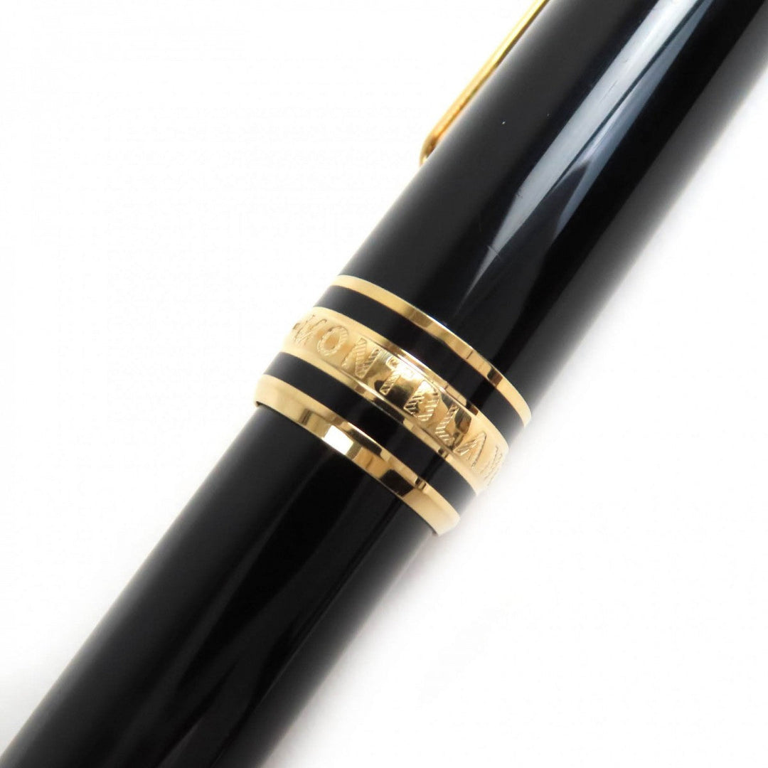 MONTBLANC Ballpoint pen Black Precious Rubbed Gin black Meisterstck Classic mens Used Authentic