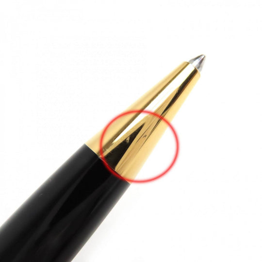 MONTBLANC Ballpoint pen Black Precious Rubbed Gin black Meisterstck Classic mens Used Authentic