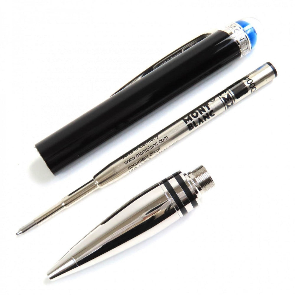 MONTBLANC Ballpoint pen Black Precious Rubbed Gin black Starwalker Due mens Used Authentic
