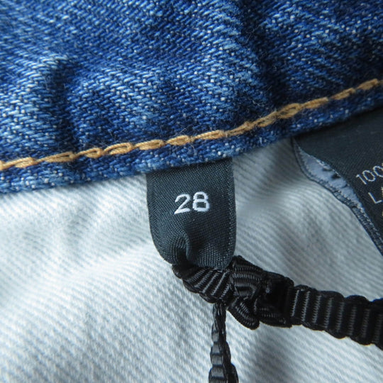 CELINE skirt S195 571Q 08YC Main: 100% cotton Indigo Women 28 Used Authentic