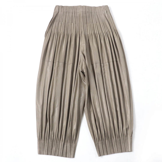 PLEATS PLEASE Saruel pants PP91-JF423 Main: 100% polyester Brown type Women 3 Used Authentic