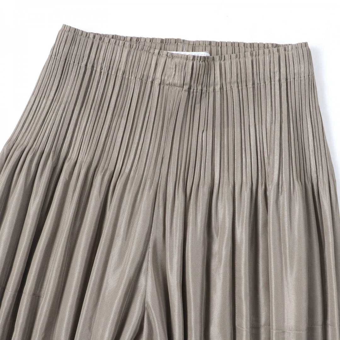 PLEATS PLEASE Saruel pants PP91-JF423 Main: 100% polyester Brown type Women 3 Used Authentic