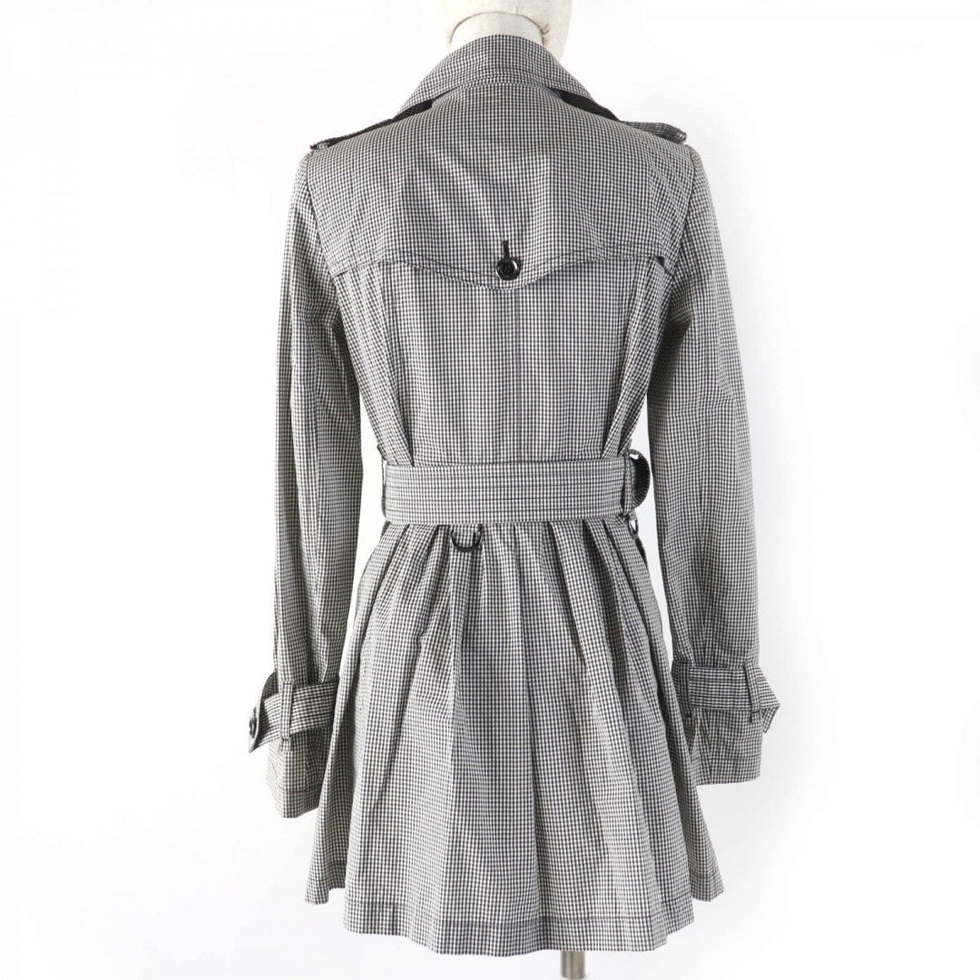 BURBERRY BLACK LABEL trench coat cotton Black Women 38 Used Authentic