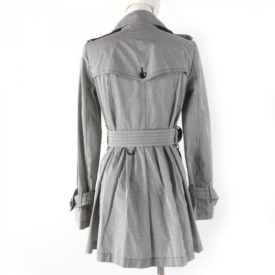 BURBERRY BLACK LABEL trench coat cotton Black Women 38 Used Authentic
