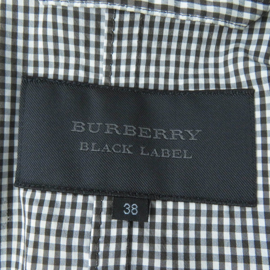 BURBERRY BLACK LABEL trench coat cotton Black Women 38 Used Authentic