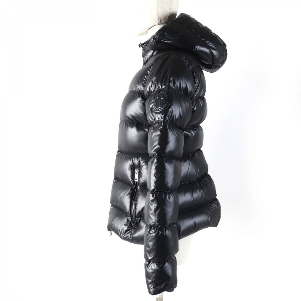 MONCLER Down jacket Main: 100% nylon, Lining: 100% nylon, Part: 100% nylon, Part: 100% nylon, Filling: 90% down black RHIN Women 2 Used Authentic