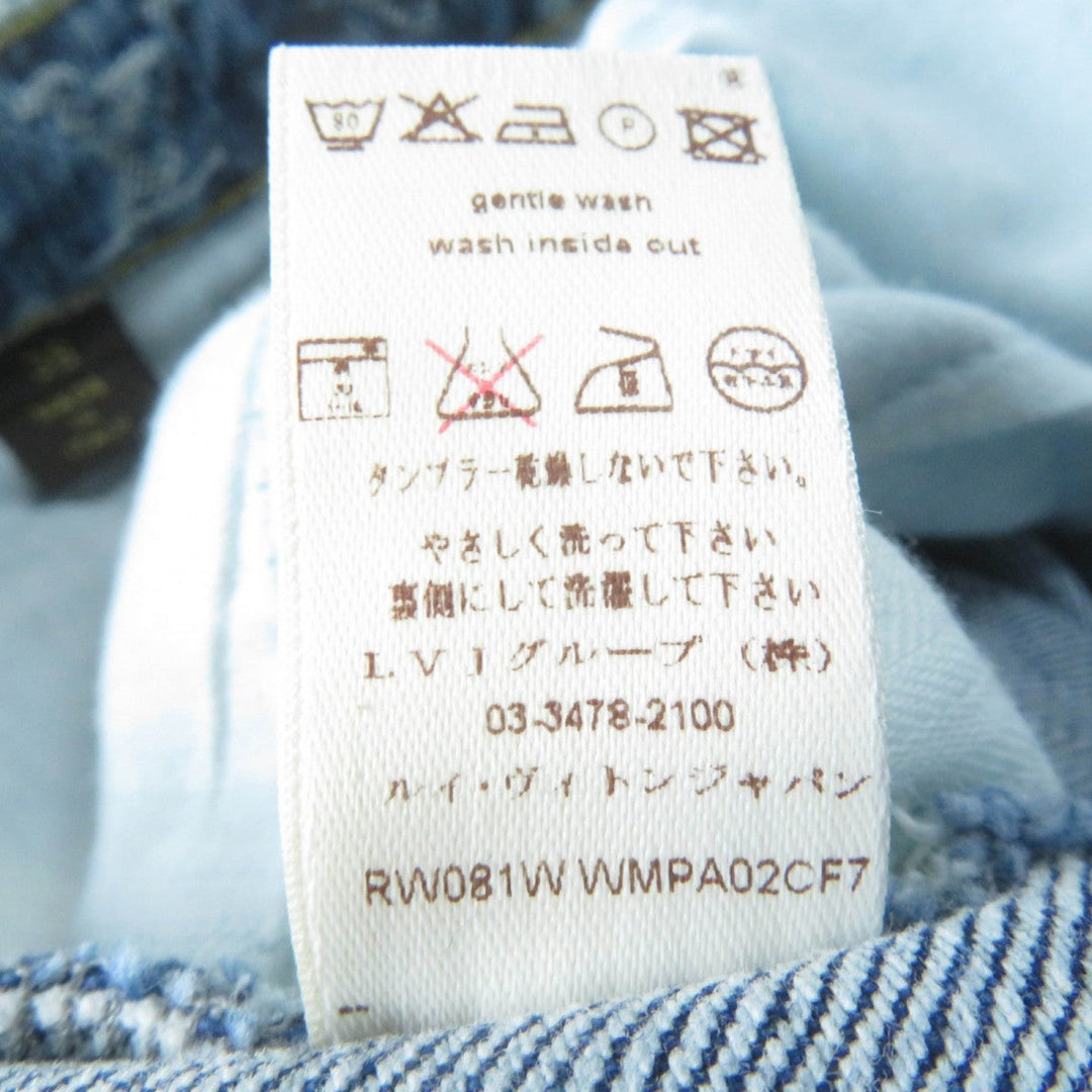 LOUIS VUITTON Denim pants Main: 100% cotton Indigo Women 38 Used Authentic