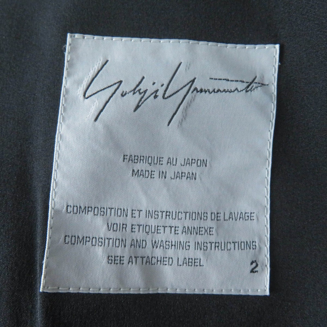 Yohji Yamamoto one piece FM-D13-406 Main: 100% silk, Filling: 100% polyester, Lining: 100% silk, Part: 100% silk black Women 2 Used Authentic