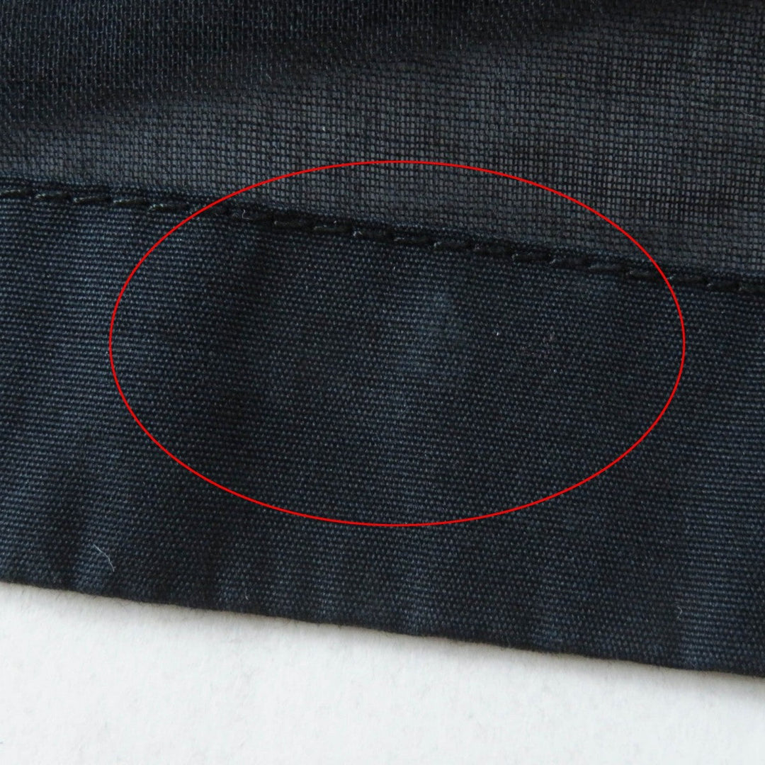 HERMES poncho Main: 100% cotton Green Black type clic clac click crack Women 34 Used Authentic