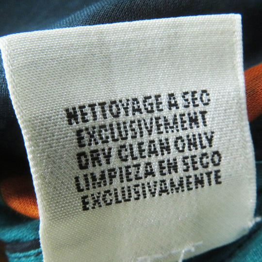 HERMES poncho Main: 100% cotton Green Black type clic clac click crack Women 34 Used Authentic