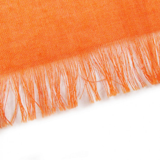 HERMES Stall Main: 100% cotton Orange Boite Naoussa Megaro mens Used Authentic
