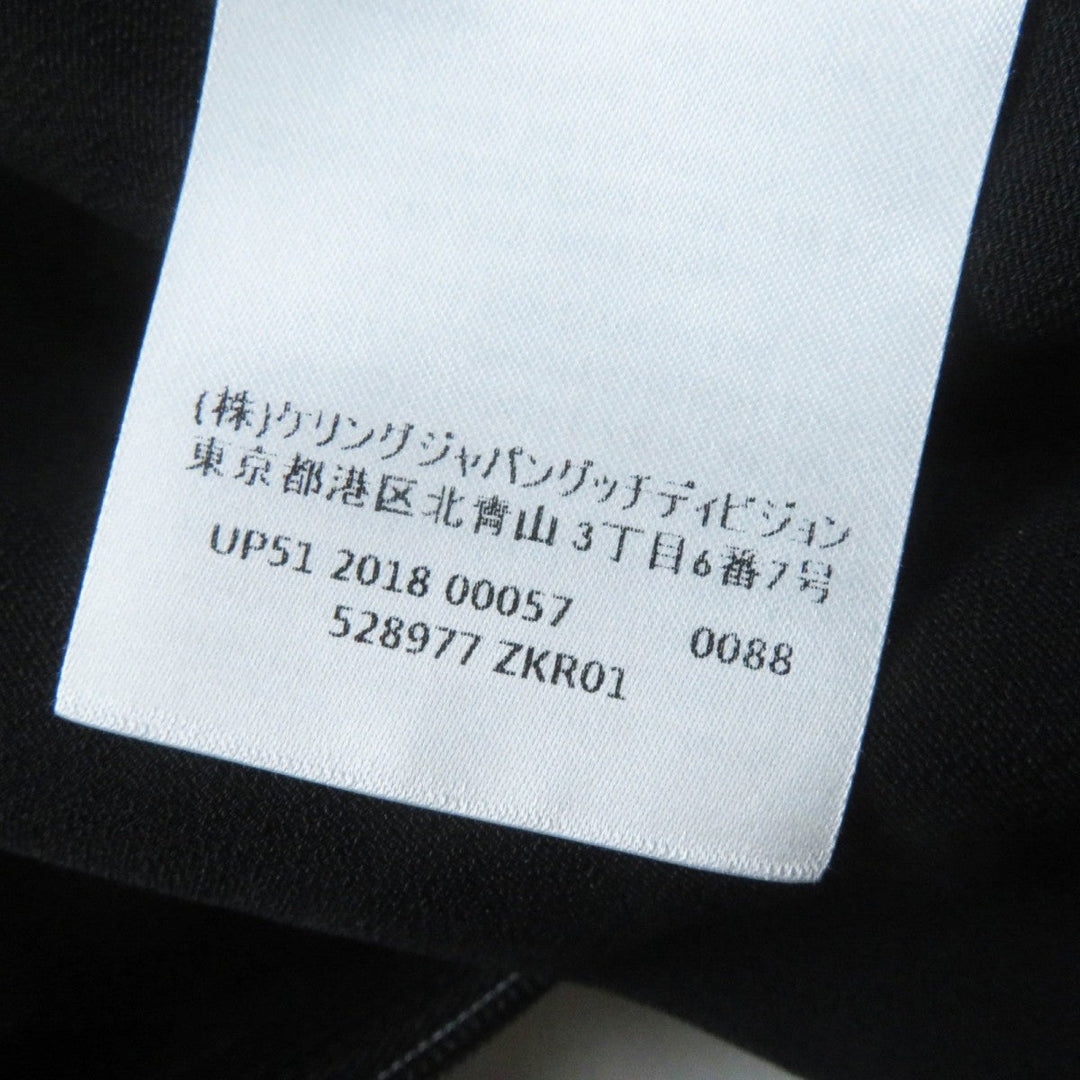 GUCCI one piece 528977 Main: 97% rayon, Main: 3% polyurethane, Part: 65% rayon, Part: 35% cotton black Women 36 Used Authentic