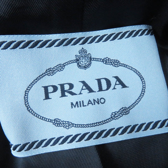 PRADA Jacket P524I Main: 100% cotton Black Orange White Women 40 Used Authentic