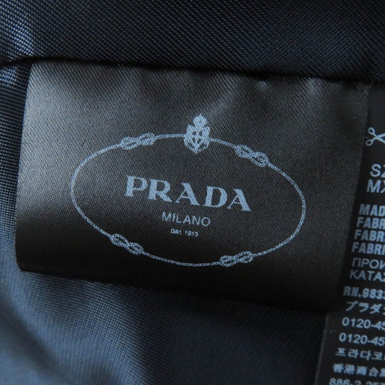 PRADA Jacket P524I Main: 100% cotton Black Orange White Women 40 Used Authentic