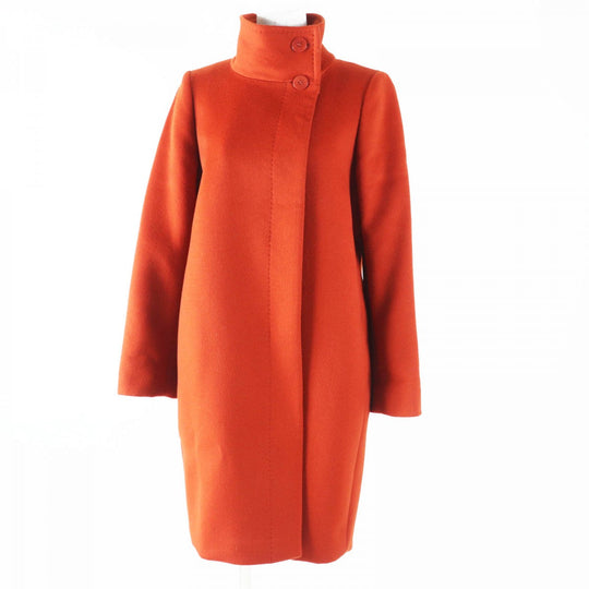 MAX MARA coat Main: 90% wool, Main: 10% cashmere, Lining: 70% acetate, Lining: 30% cupra terracotta White tag Women 36 Used Authentic