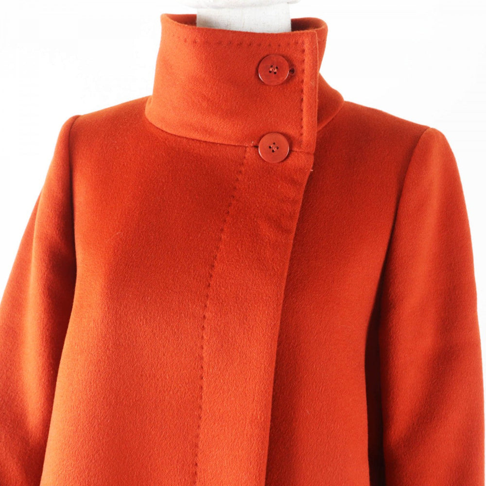 MAX MARA coat Main: 90% wool, Main: 10% cashmere, Lining: 70% acetate, Lining: 30% cupra terracotta White tag Women 36 Used Authentic