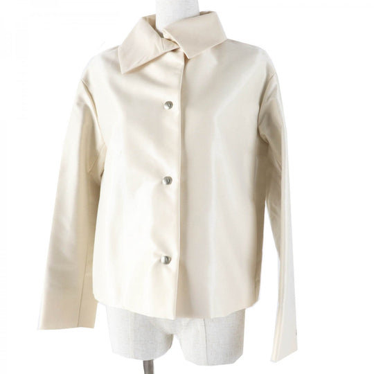 Aquascutum Jacket cotton light beige White label Women 6 Used Authentic