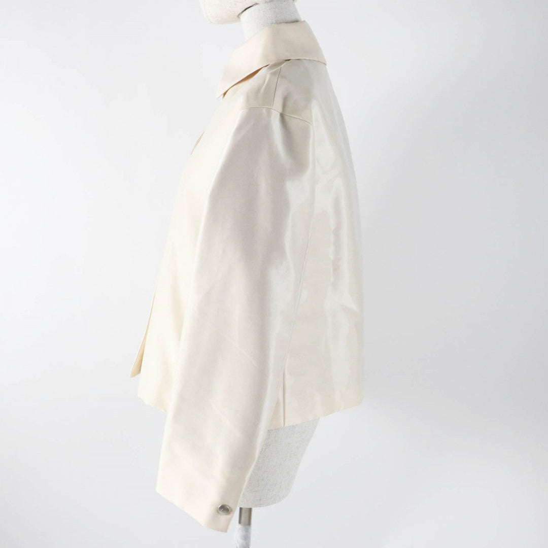 Aquascutum Jacket cotton light beige White label Women 6 Used Authentic