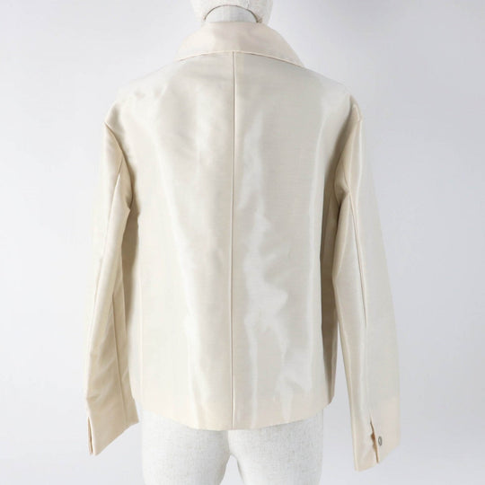Aquascutum Jacket cotton light beige White label Women 6 Used Authentic