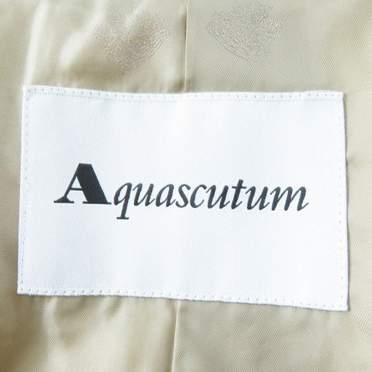 Aquascutum Jacket cotton light beige White label Women 6 Used Authentic