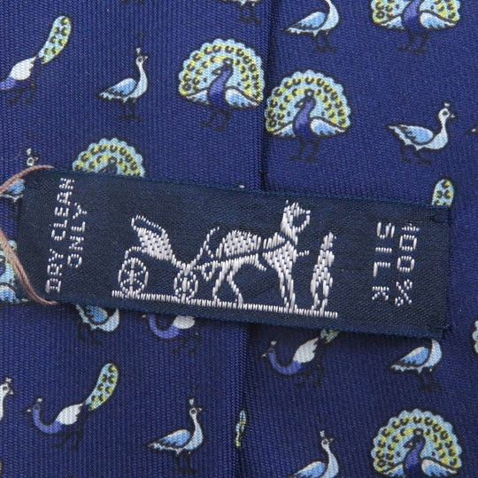 HERMES tie Main: 100% silk Marin mens Used Authentic