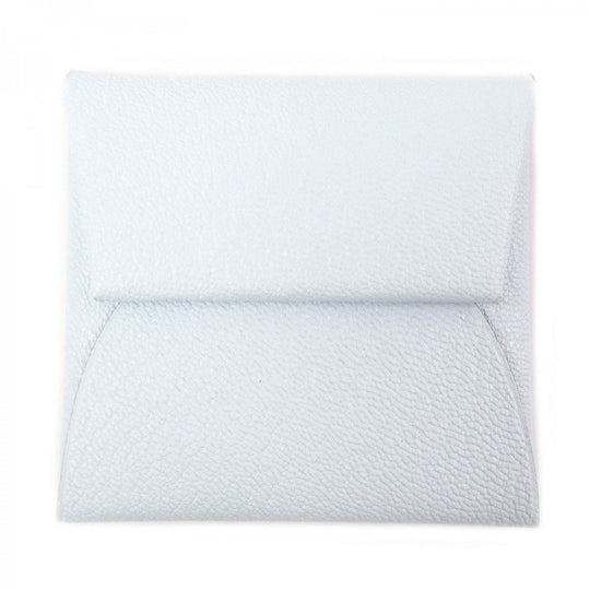 HERMES Coin case Main�FEpsom white Bastia mens(Unisex) Used Authentic