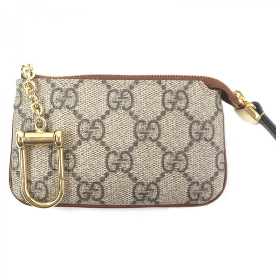 GUCCI Coin case 447964 Main: PVC, Part: Leather beige mens(Unisex) Used Authentic